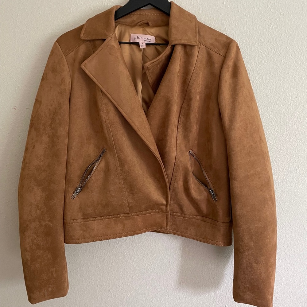 Suede Philosophy bomber